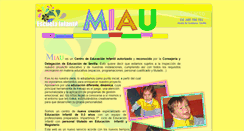 Desktop Screenshot of escuelainfantilmiau.com